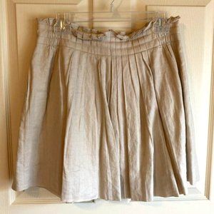 J. Crew Linen & Cotton Ruffled Skirt